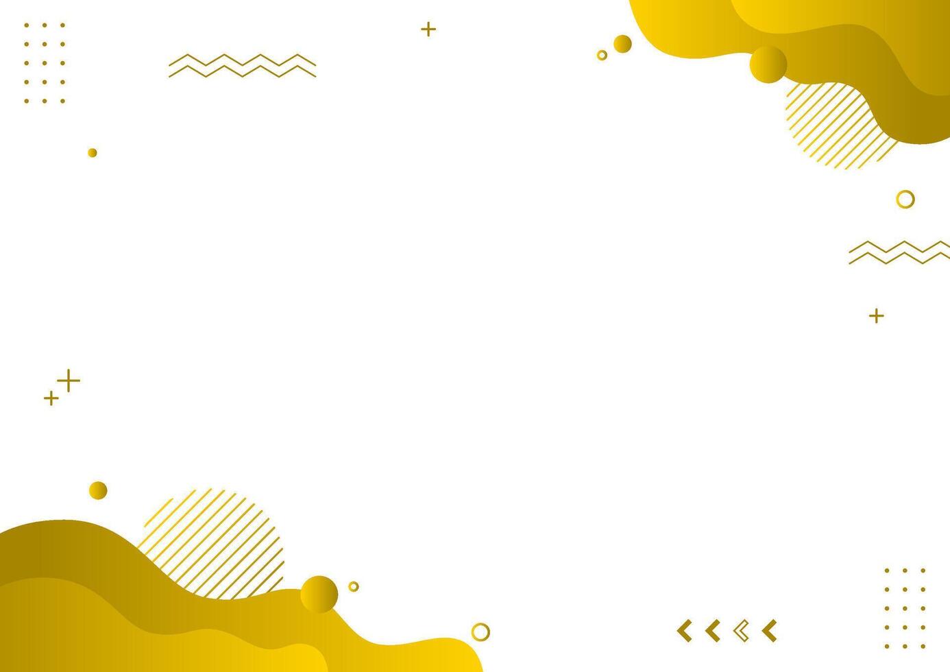 modern gradient yellow abstract memphis style vector