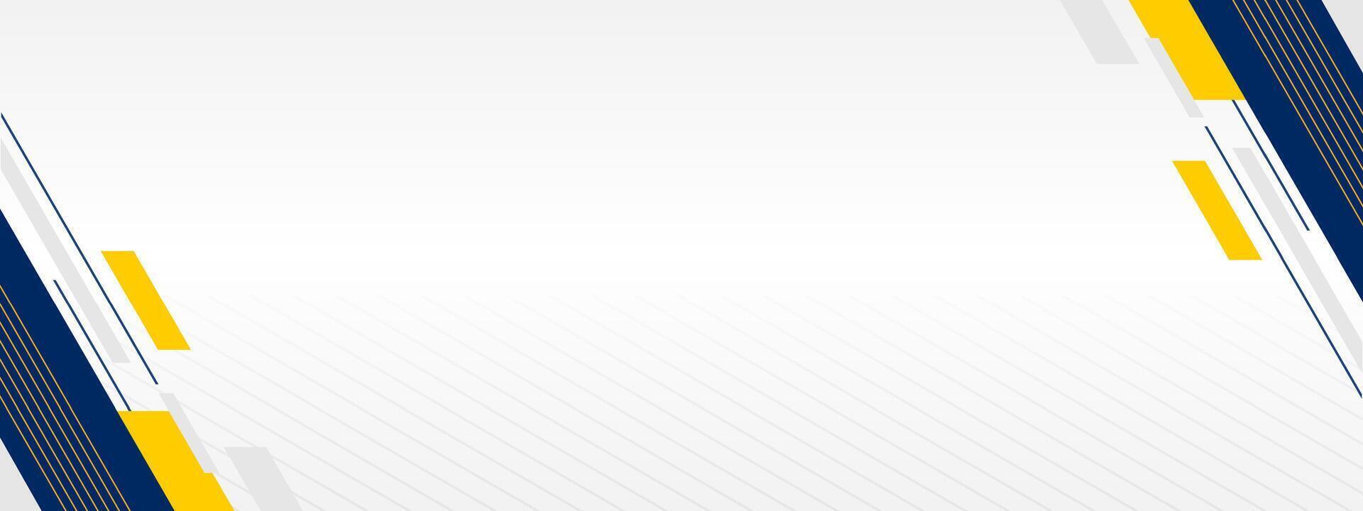 blue yellow and white banner vector