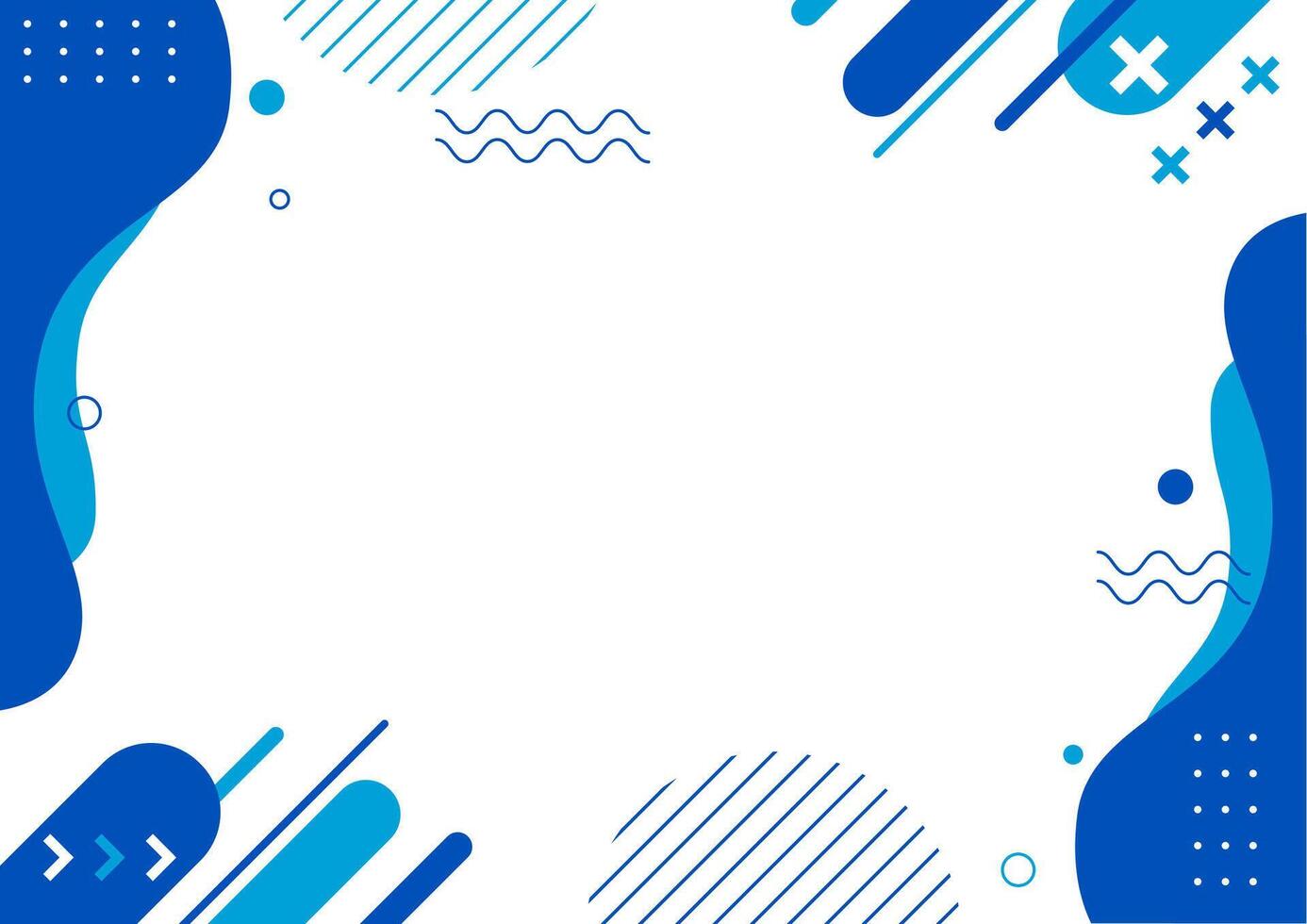 blue memphis background vector