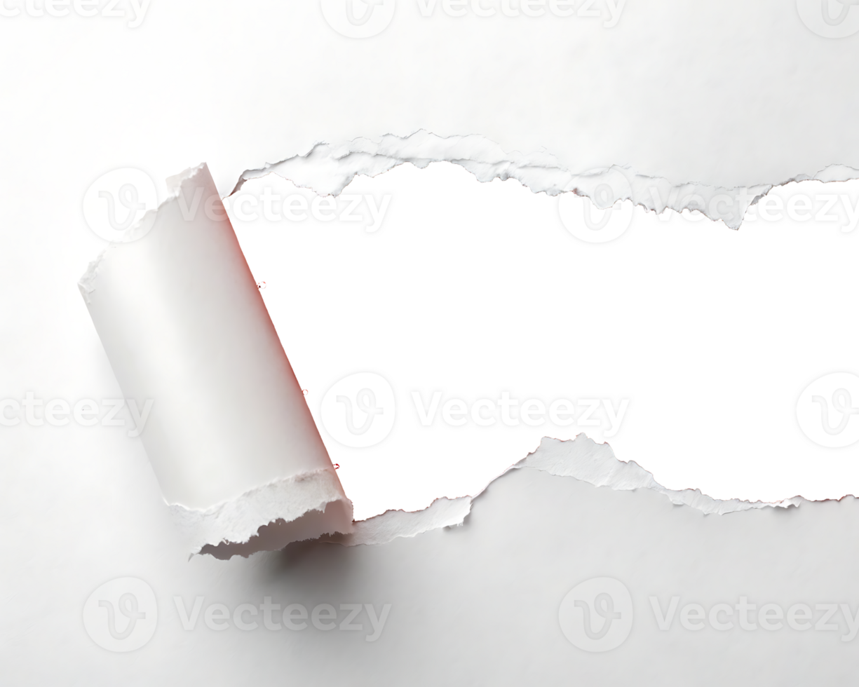 torn paper with space for text on transparent background. png