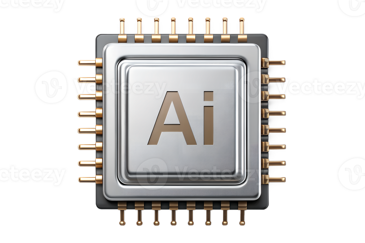 Artificial Intelligence Microchip Computer Processor Technology Innovation Futuristic png