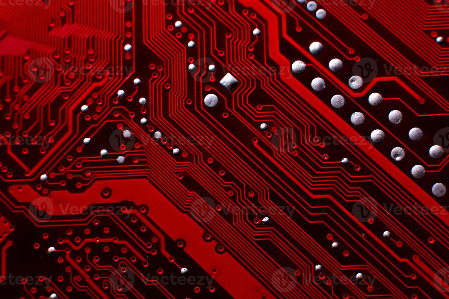 Abstract computer technology red background banner futuristic business data technology modern concept board shape lines structure connection photo