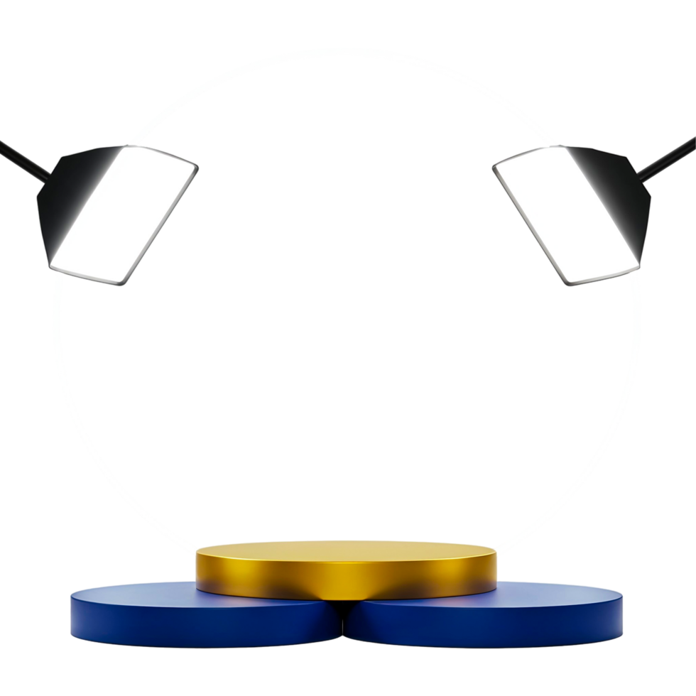 Podium Stage with Spotlights for Product Display png