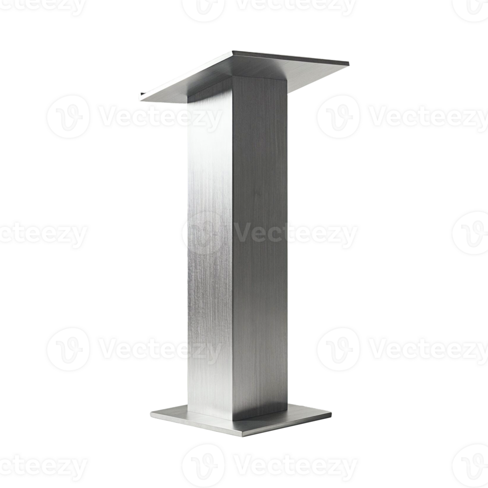 Modern Stainless Steel Podium for Presentations and Speeches png