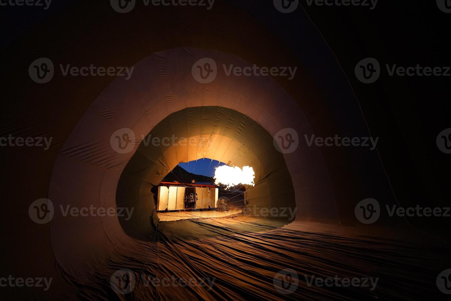 Inside of a Hot Air Balloon in Cappadocia, Nevsehir, Turkiye photo