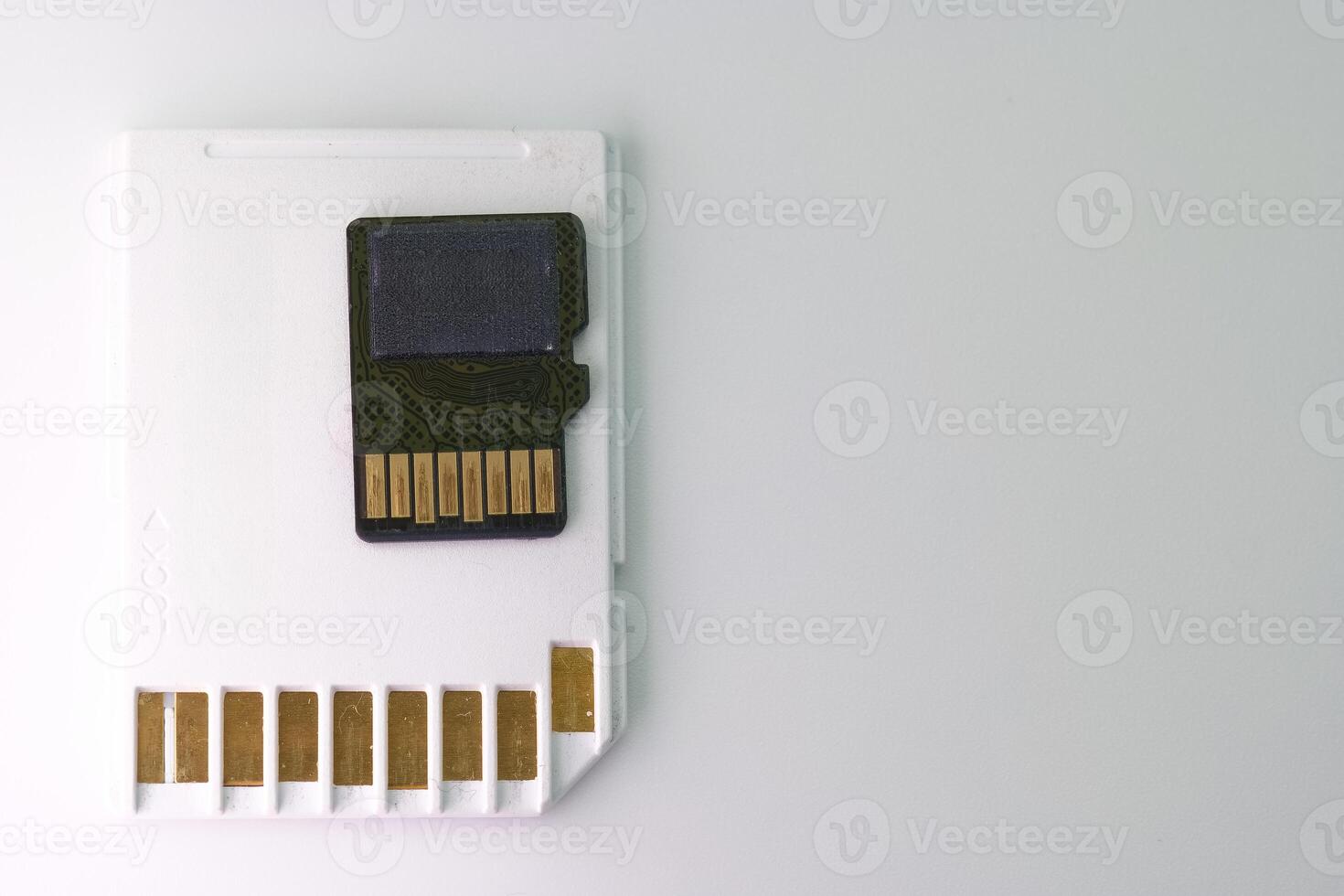 High capacity memory card displayed on a plain background in a well lit setting photo