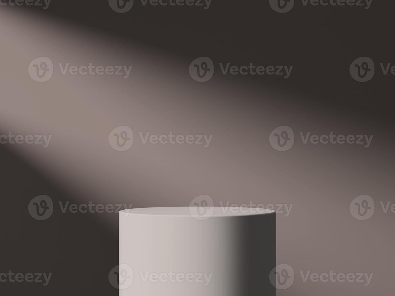 Minimalistic podium with soft light for product showcasing. photo