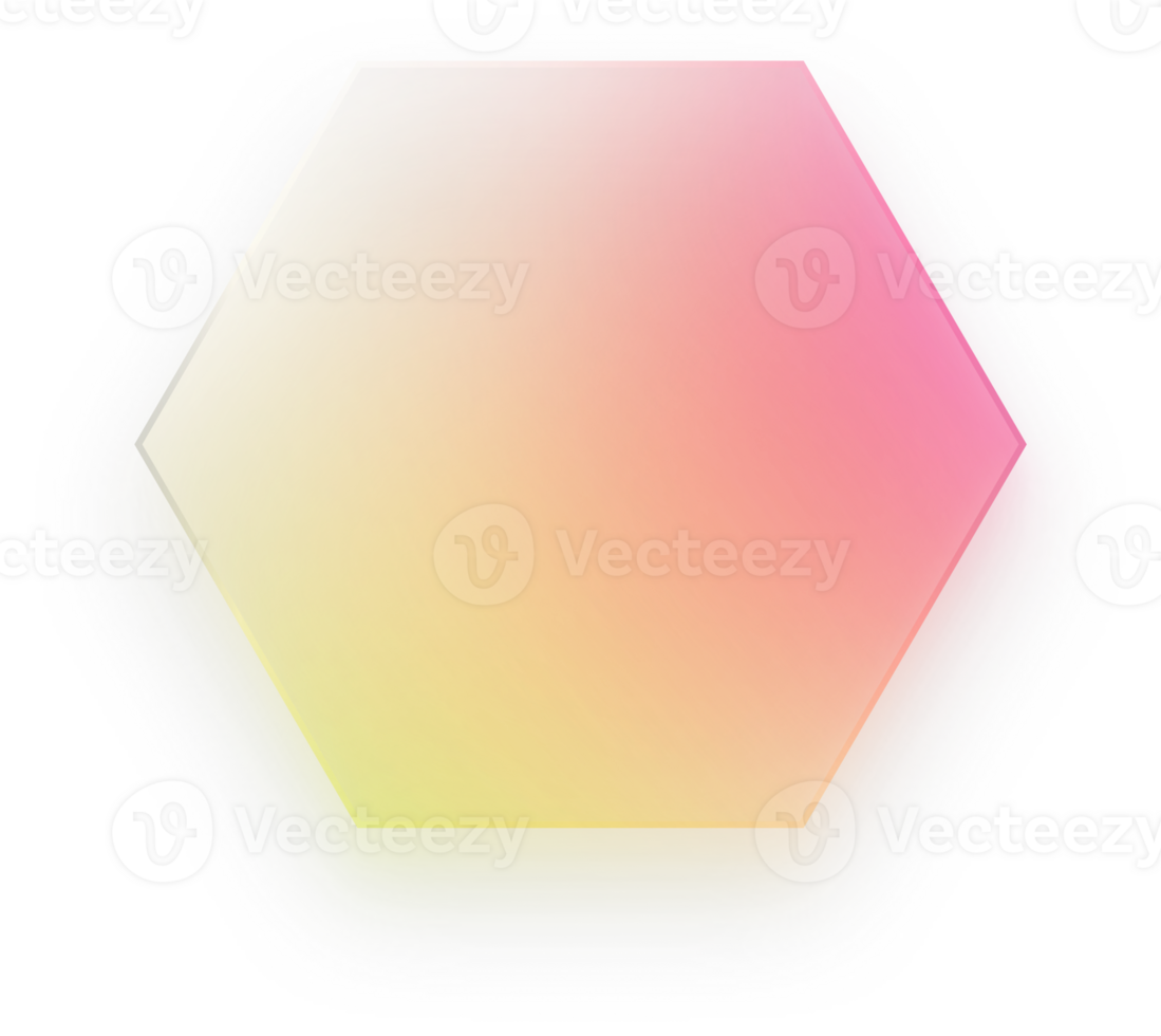 Hexagon Glass Effect Hexagon Rainbow Hexagon Gradient Horizontal Hexagon Shape Transparent png