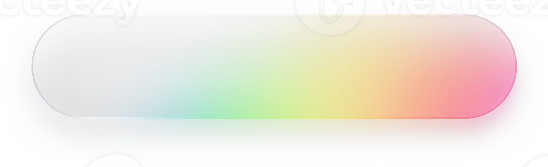 knapp glas effekt knapp regnbåge knapp lutning avrundad rektangel baner knapp hemsida transparent baner cta png