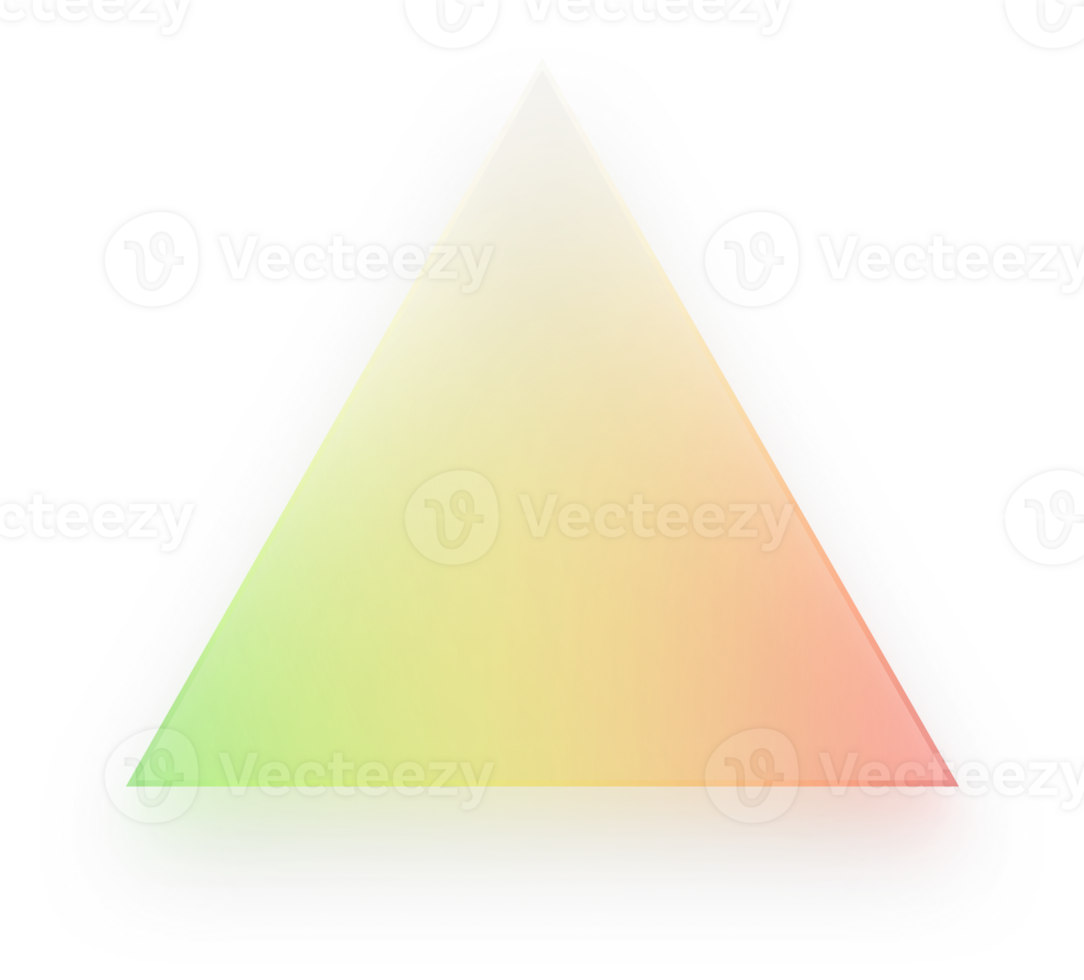 Triangle Glass Effect Triangle Rainbow Triangle Gradient Upward Triangle Shape Transparent png