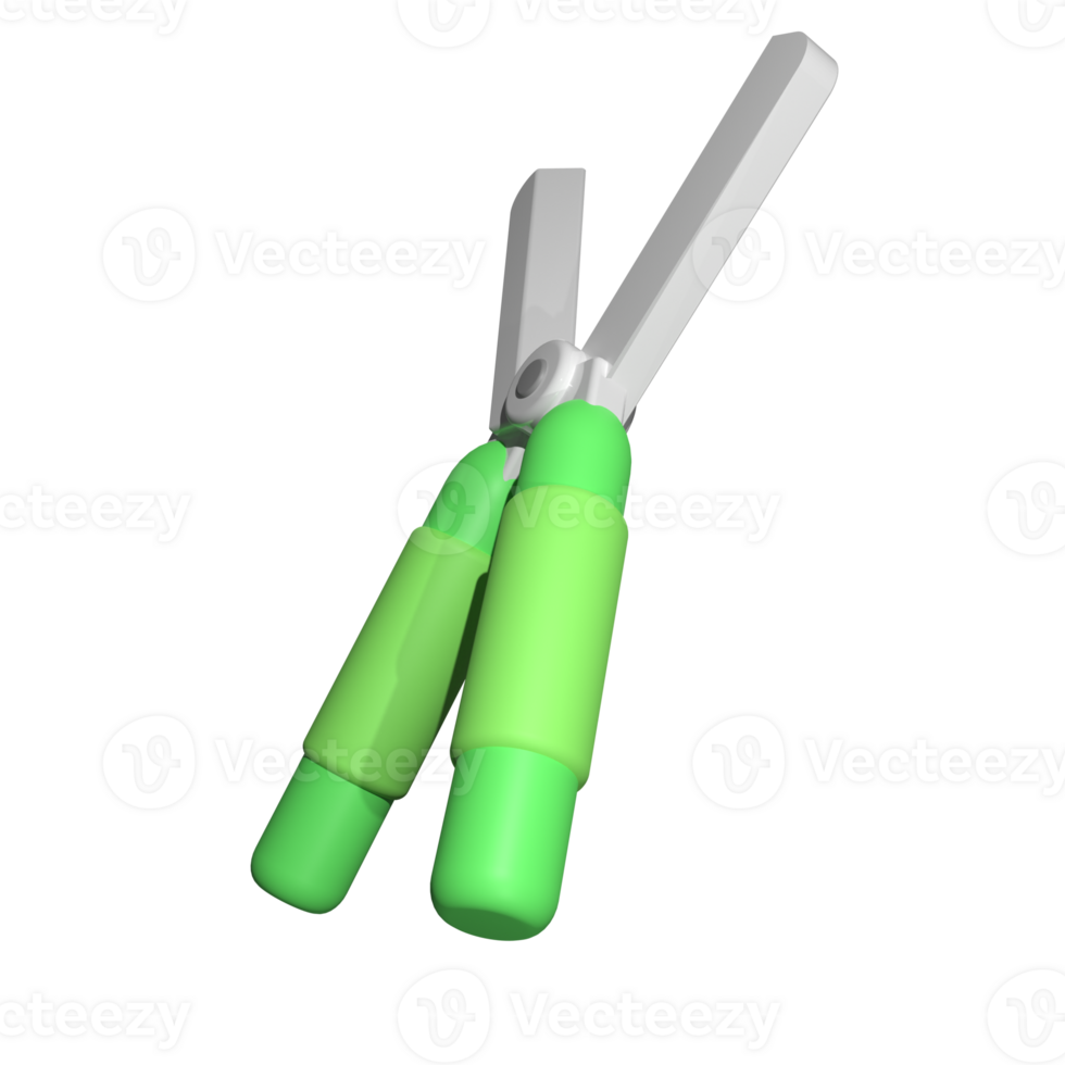 Grass Shears 3D Illustration png