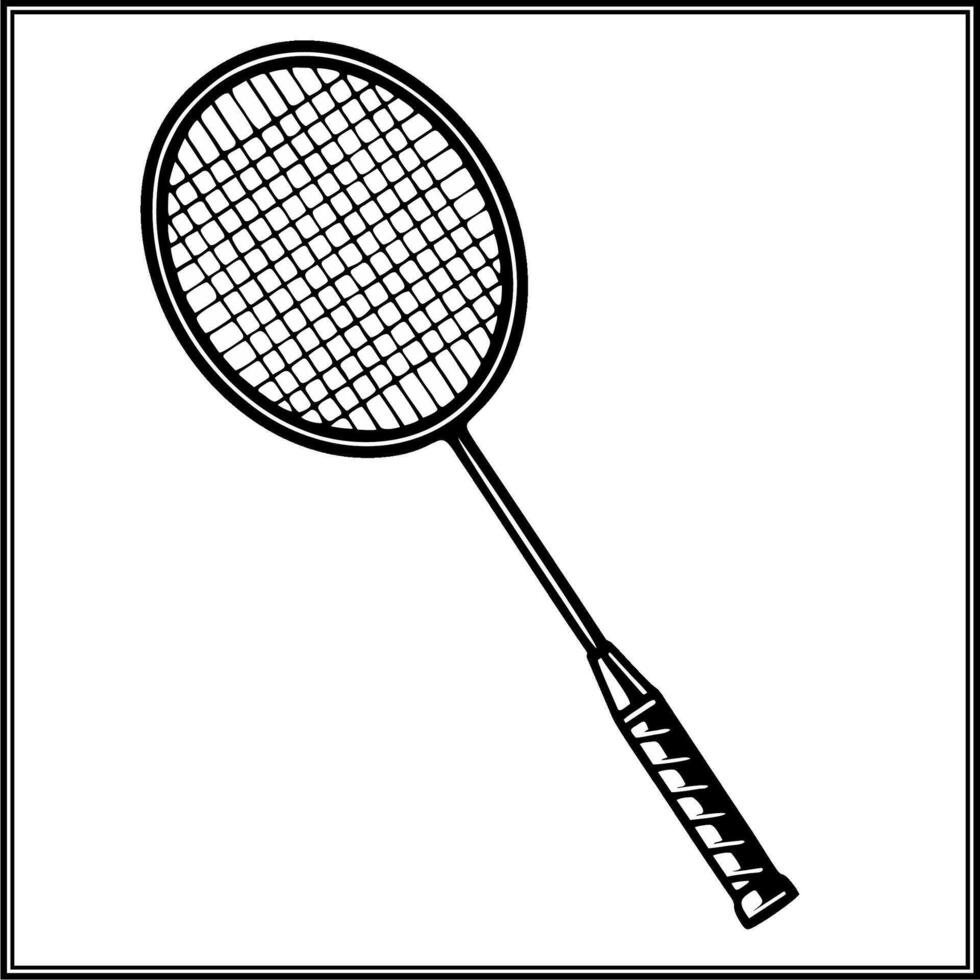 Badminton Racket Illustration vector