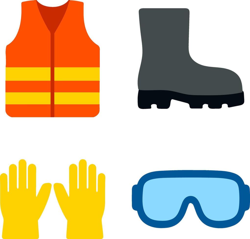 Essential personal protective equipment for safety vector