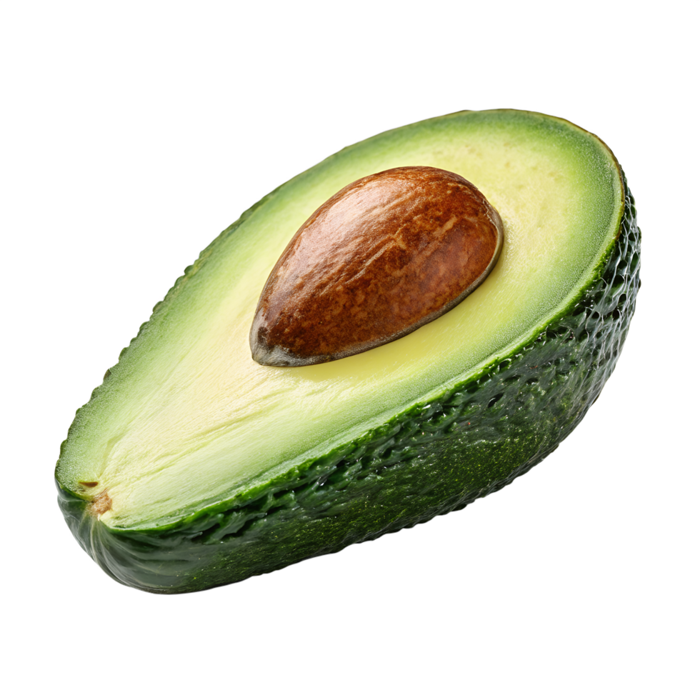 Fresh Ripe Avocado Half with Seed for Healthy Snack and Ingredient png