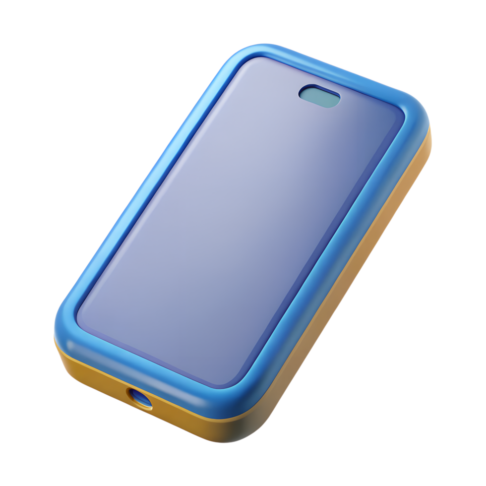3D Smartphone Icon for Mobile App, Communication, and Technology Concept png