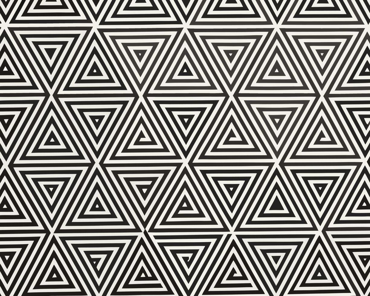 Abstract geometric black and white triangle pattern seamless backdrop graphic design texture vector