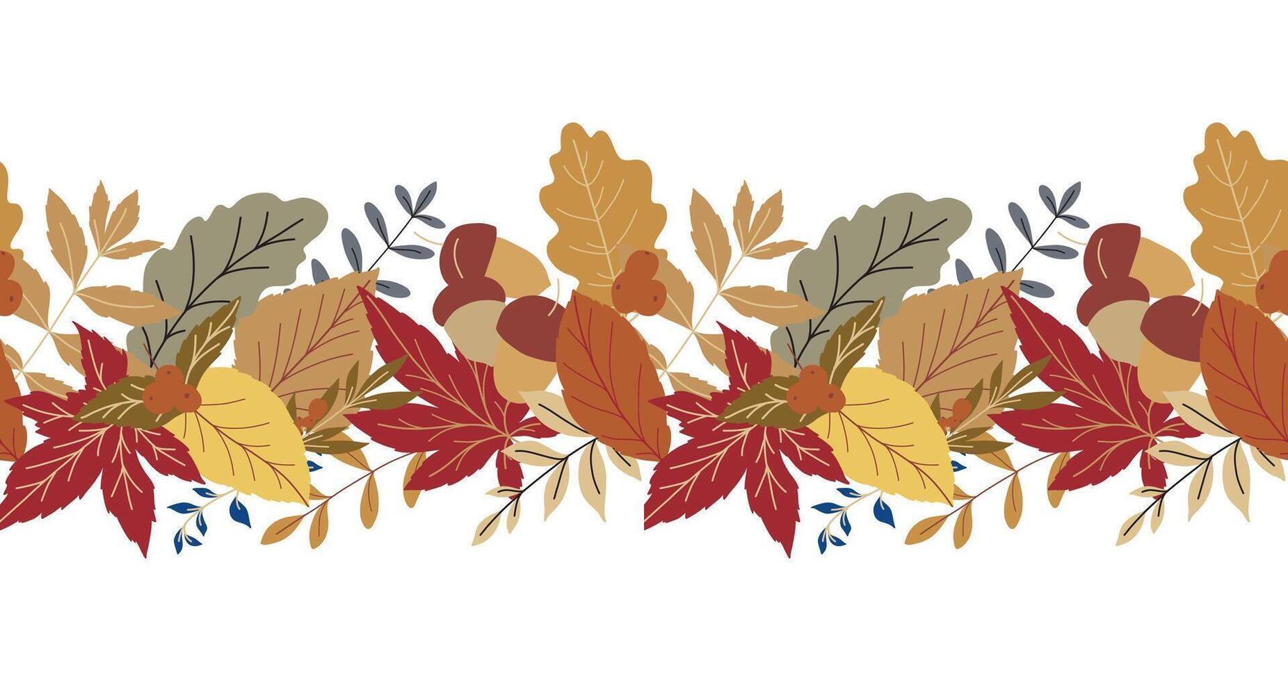 Colorful autumn leaf design vector