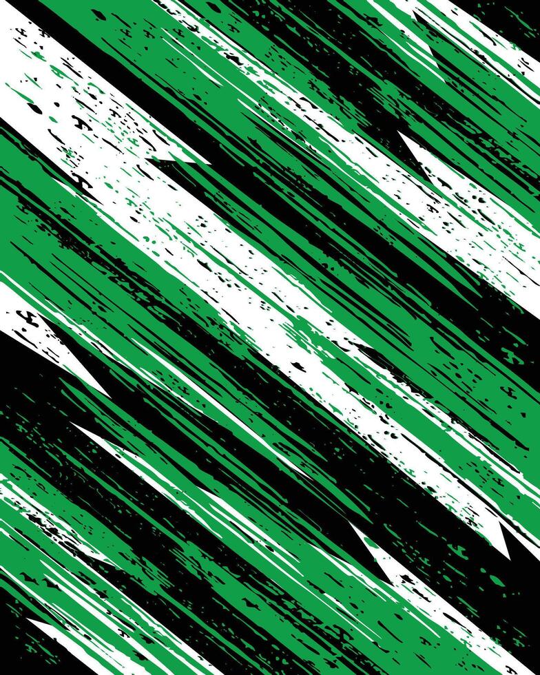 Green and white abstract brush strokes vector