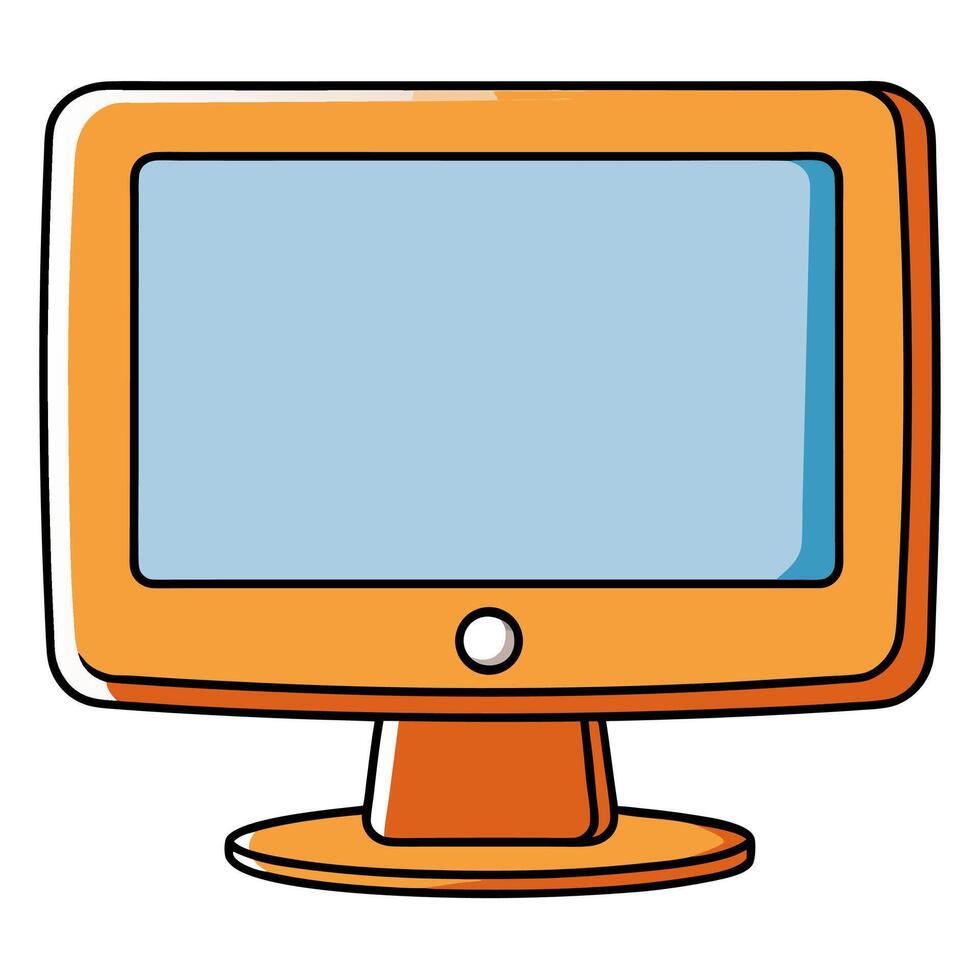 Computer monitor icon illustration design vector