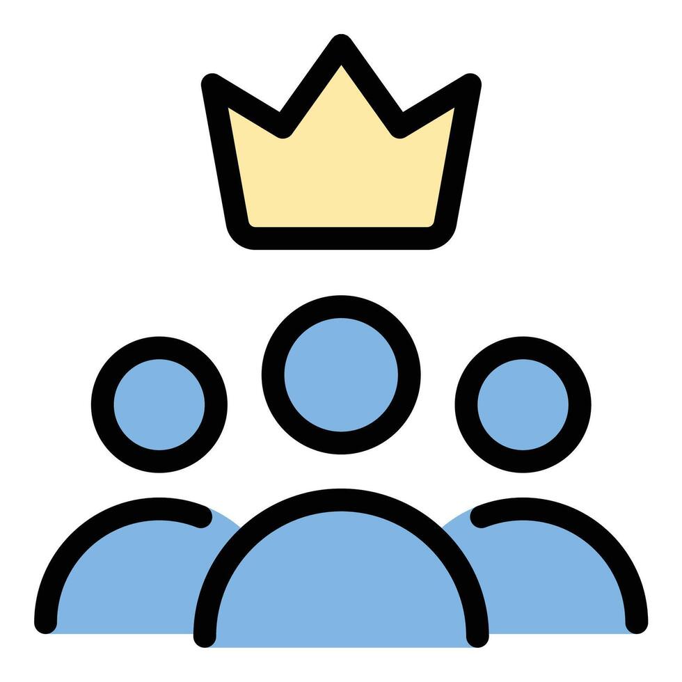 VIP icon flat line style illustration representing exclusive access and premium status, suitable for luxury events, membership services, and high-profile entertainment projects vector