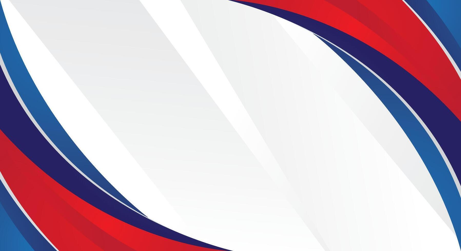 Abstract modern blue red gradient curved shape on white background vector