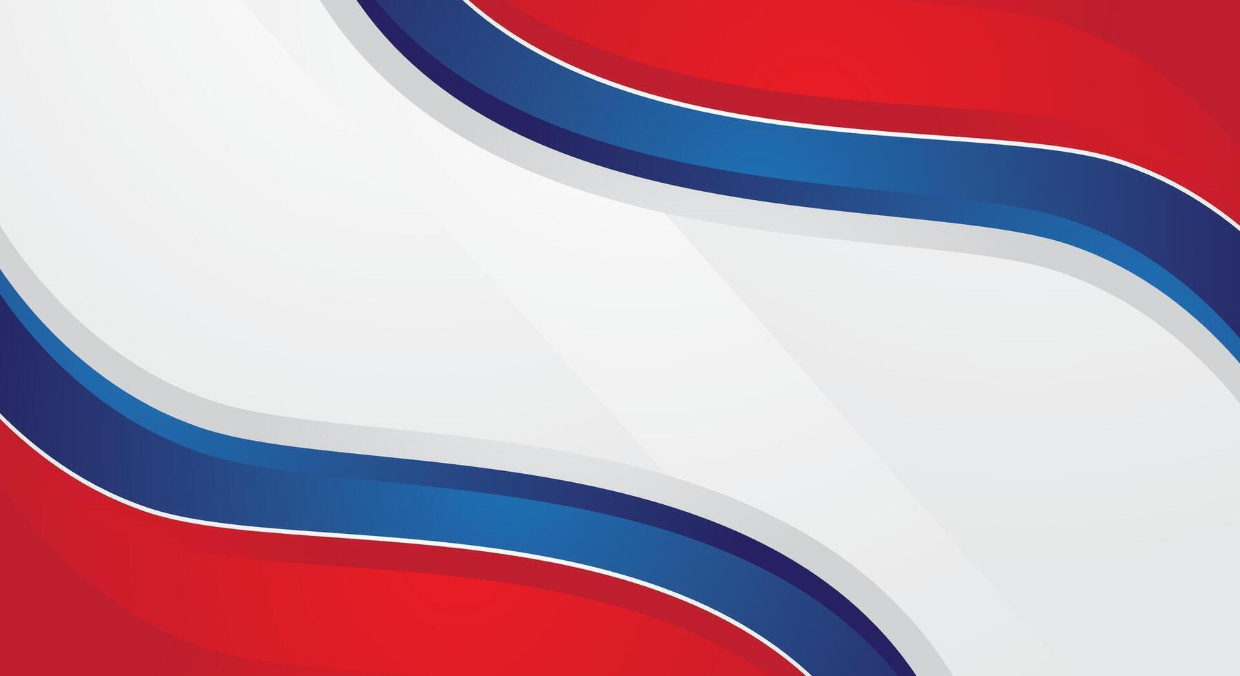 Abstract modern wavy red and blue gradient background vector