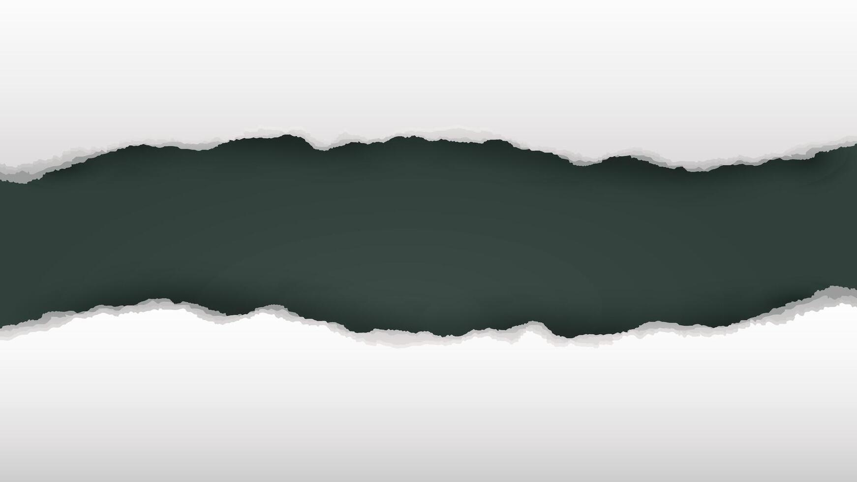 Torn Paper Reveal Background Dark Green Core vector