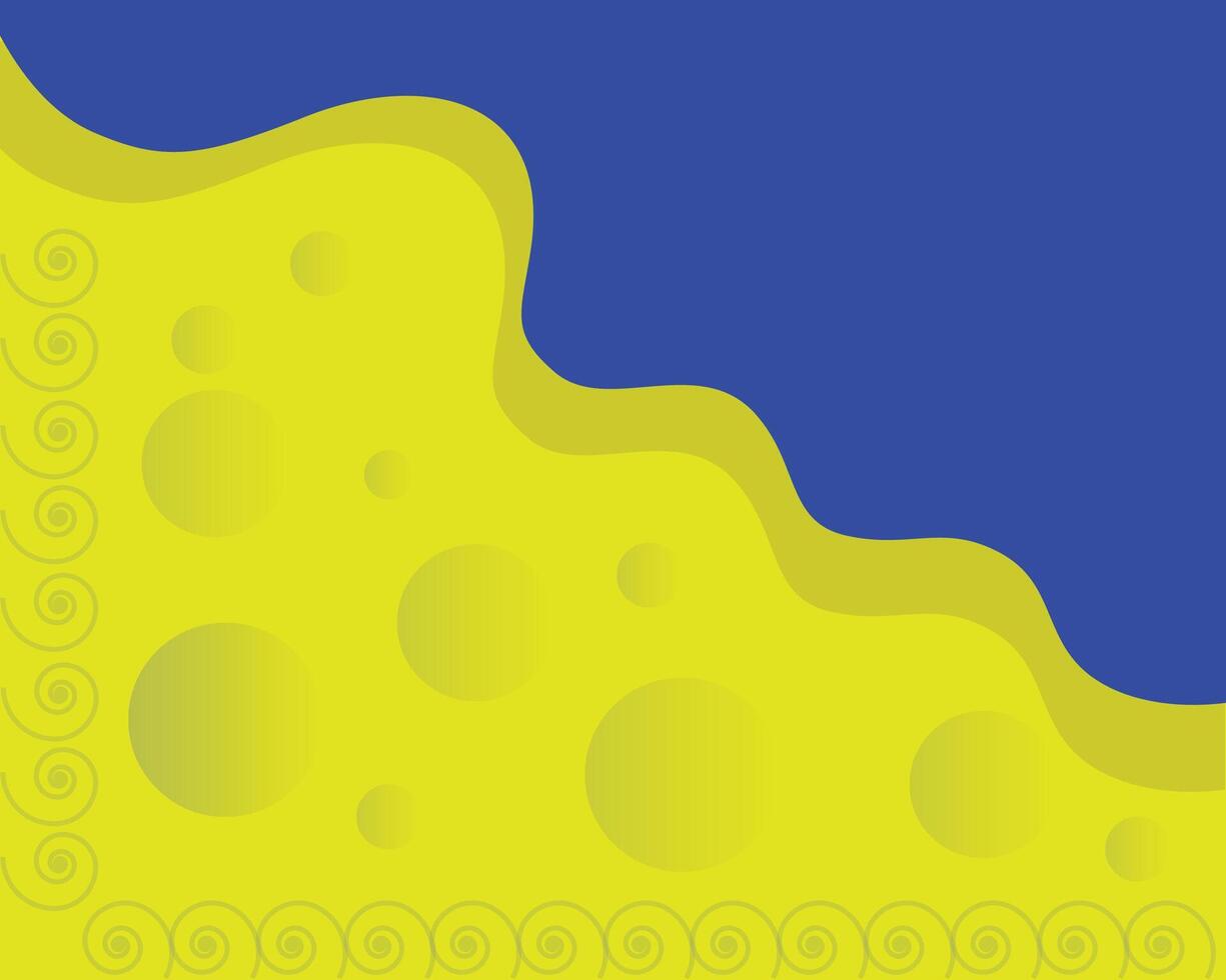 Cheese Landscape with Swirls and Blue Element background design vector