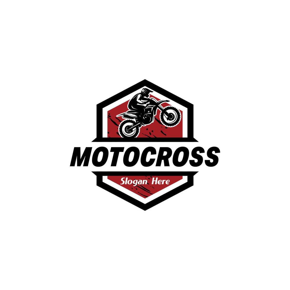 motocross logo design vector