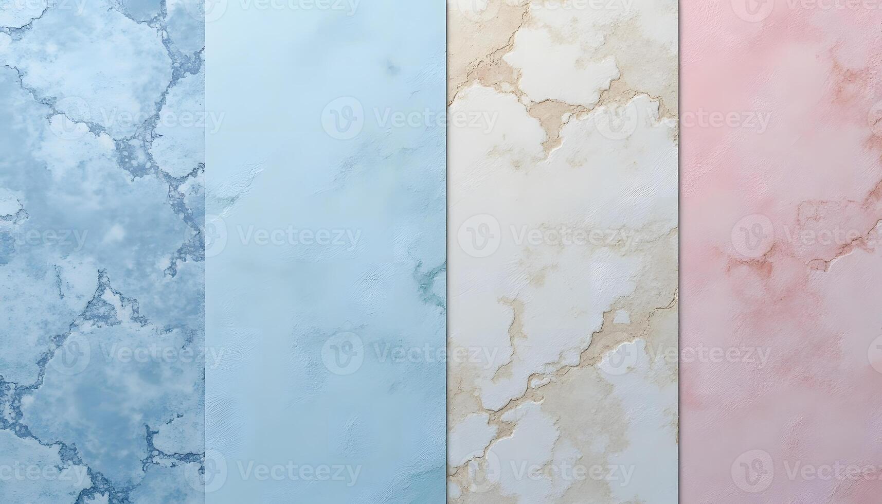 Abstract Marble Texture Background in Pastel Blue Beige and Pink Tones photo