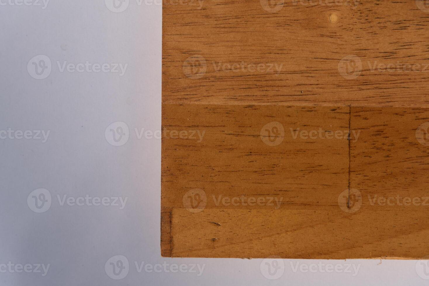 Close up texture of wood.copy space and white background. photo