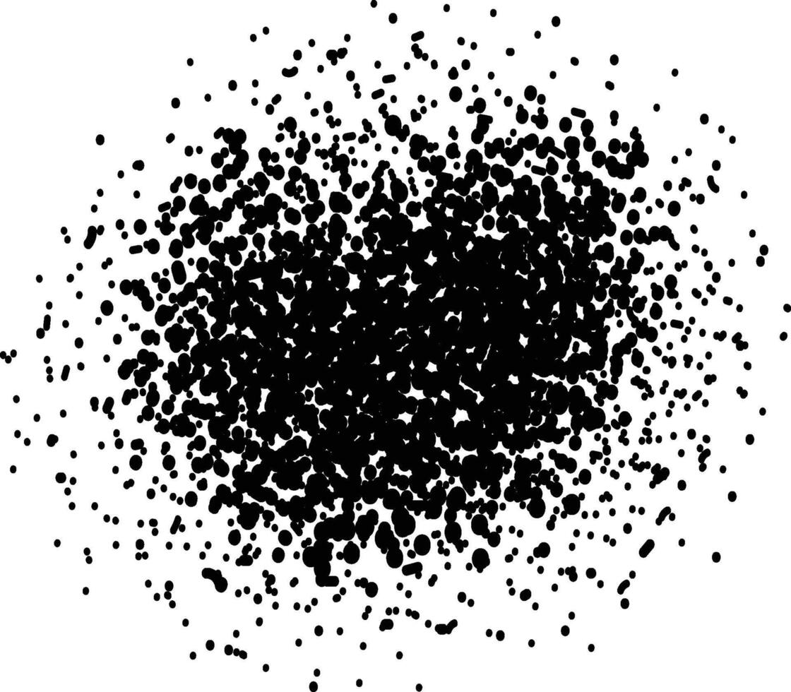 Scattered Ink Drops, Black Ink Splatter Texture. vector