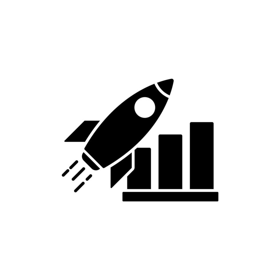 Icon a advancement, isolated against a clean background. vector