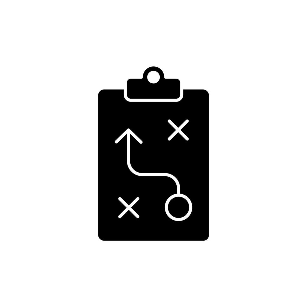 Icon a planning, isolated against vector