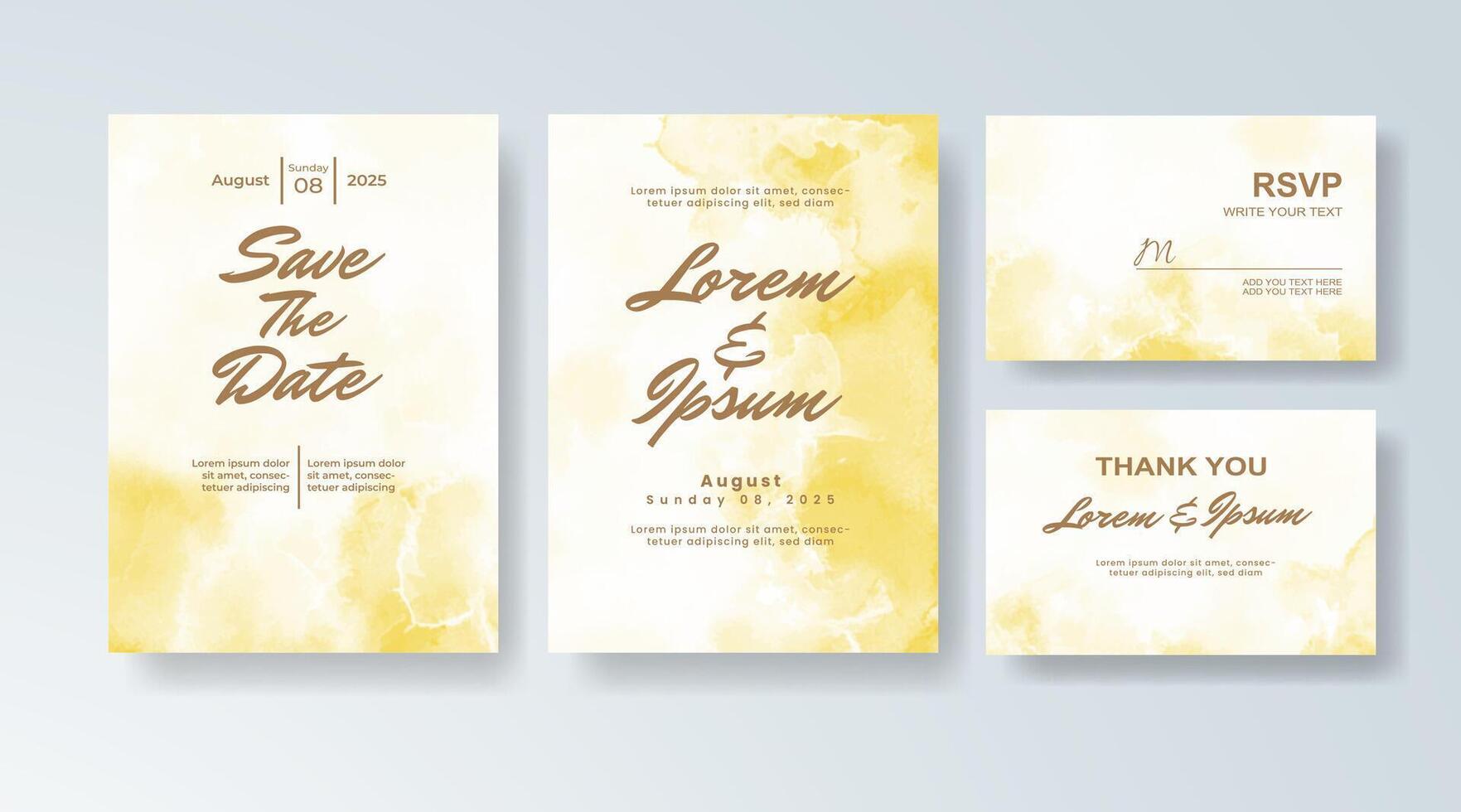 Artistic pastel splash invite with modern typography. vector