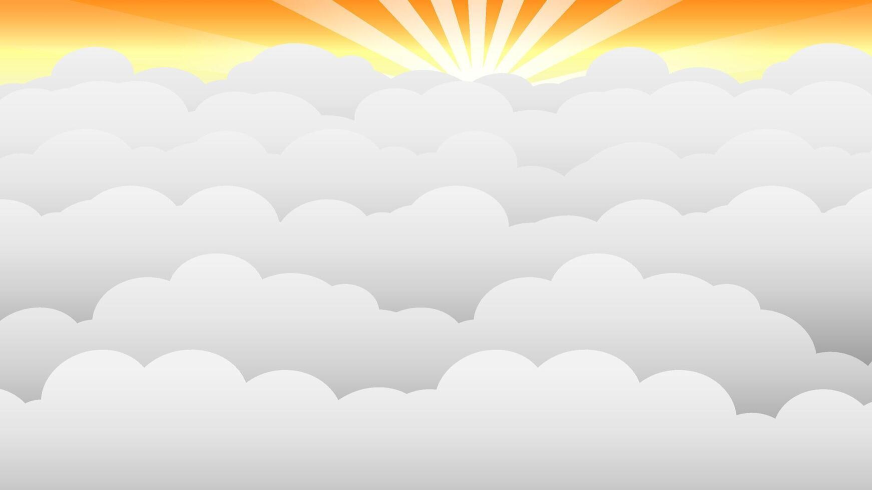 abstract yellow clouds background modern style vector