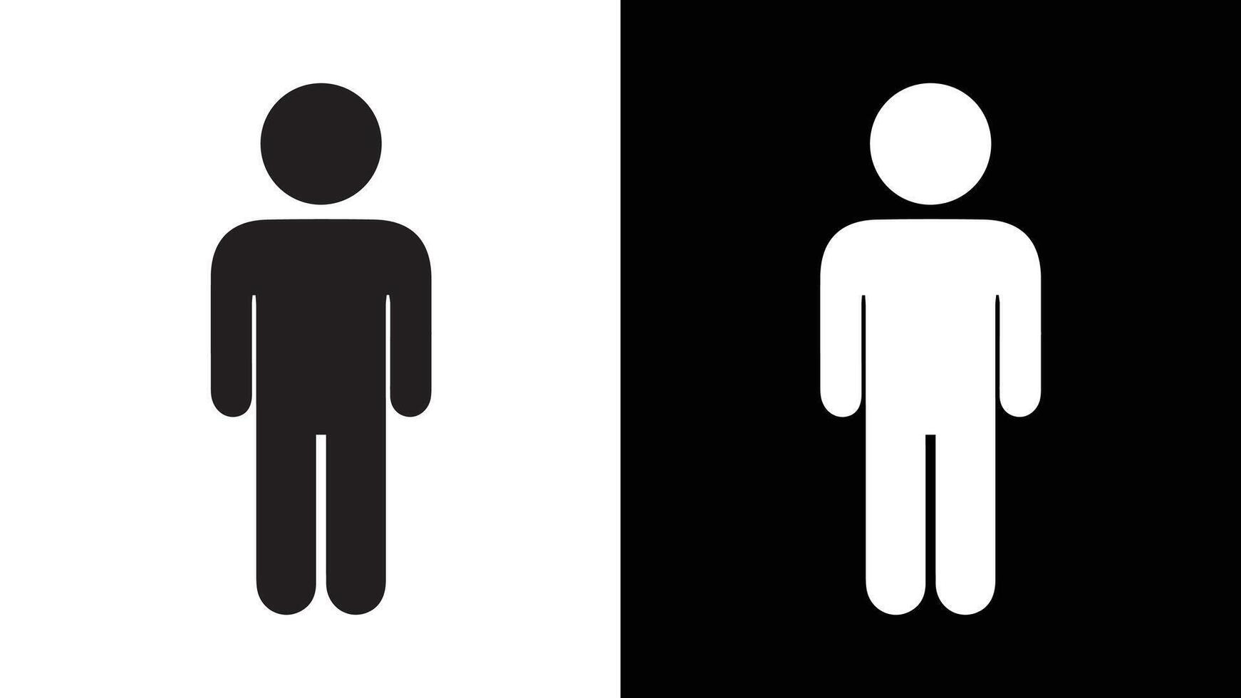 Gender neutral icon for public restroom on background vector