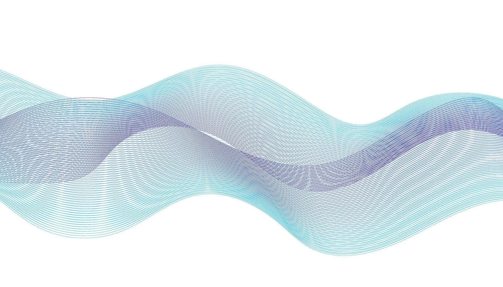 Light Abstract Wave Lines in Blue and Purple on White Background vector