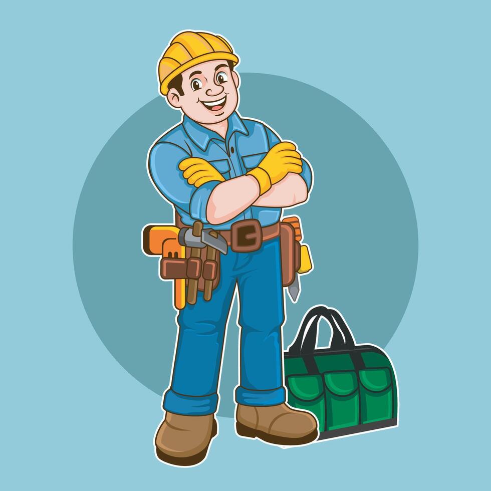 Technical Expert in building repair services vector