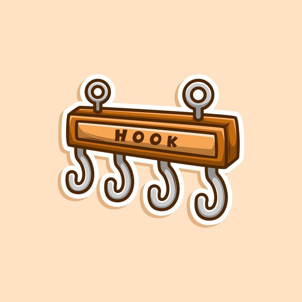 clothes hook doodle cartoon art vector