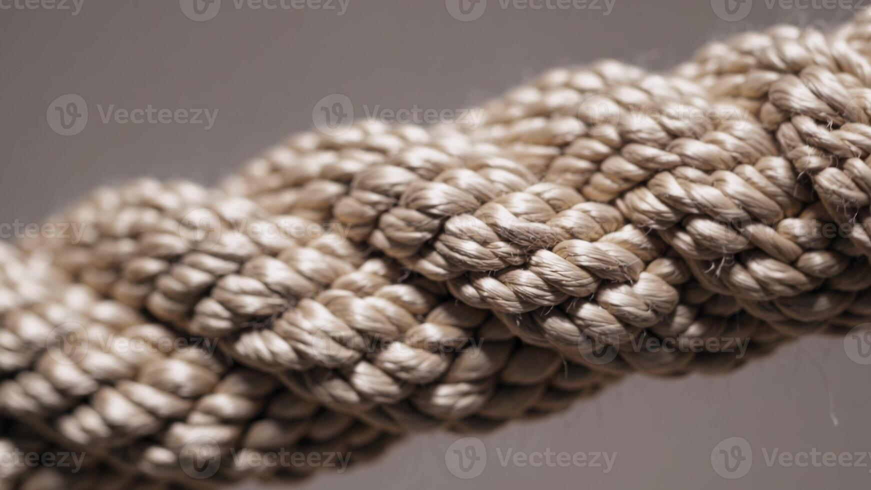 Intricate spiral rope texture showcasing tightly braided nautical cord with detailed fiber interweaving, highlighting complex manufacturing technique photo