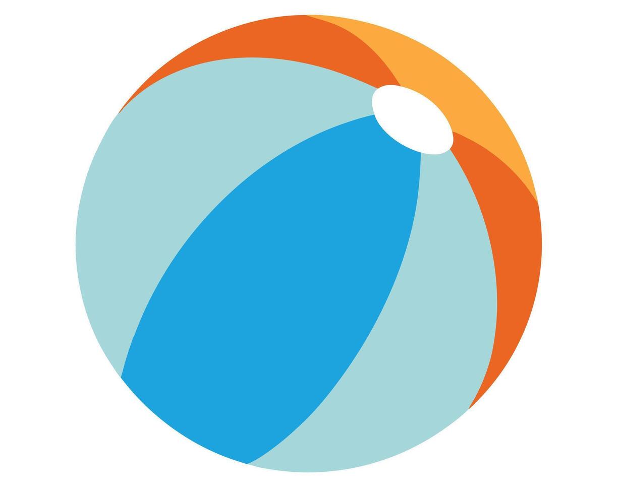 Vibrant Beach Ball Illustration A Joyful Summer Icon of Playful Beach Fun and Relaxation - Professional digital artwork with vibrant colors and detailed composition vector