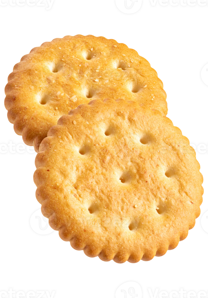 Salty cracker with golden color png
