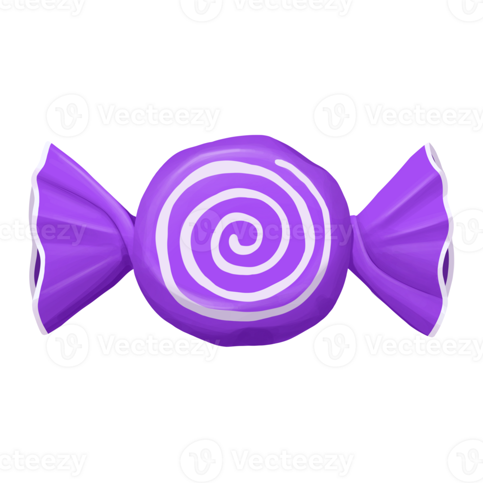 Halloween spiral wrapped candy png