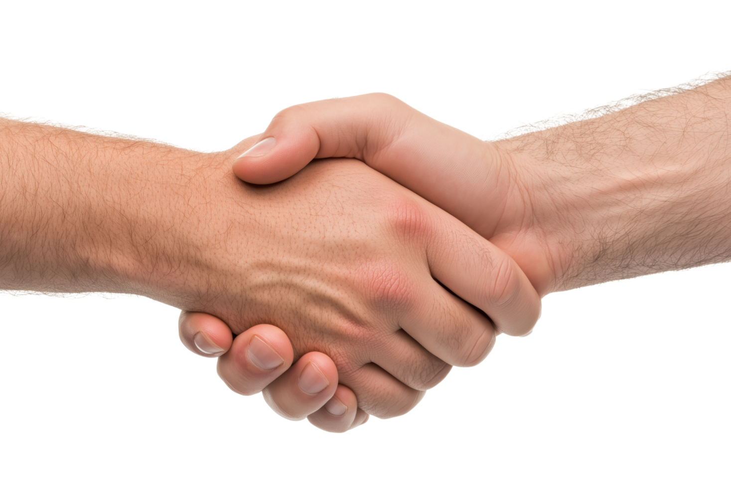 Business Partners Shaking Hands to Seal a Successful Agreement Isolated on Transparent Background png