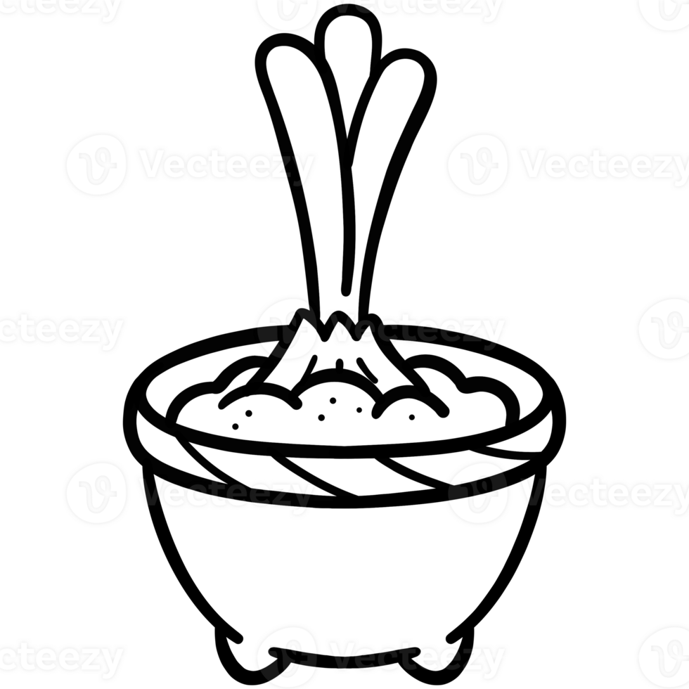 Little onion in a pot png