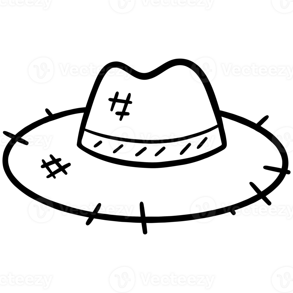 Cowboy hat doodle png