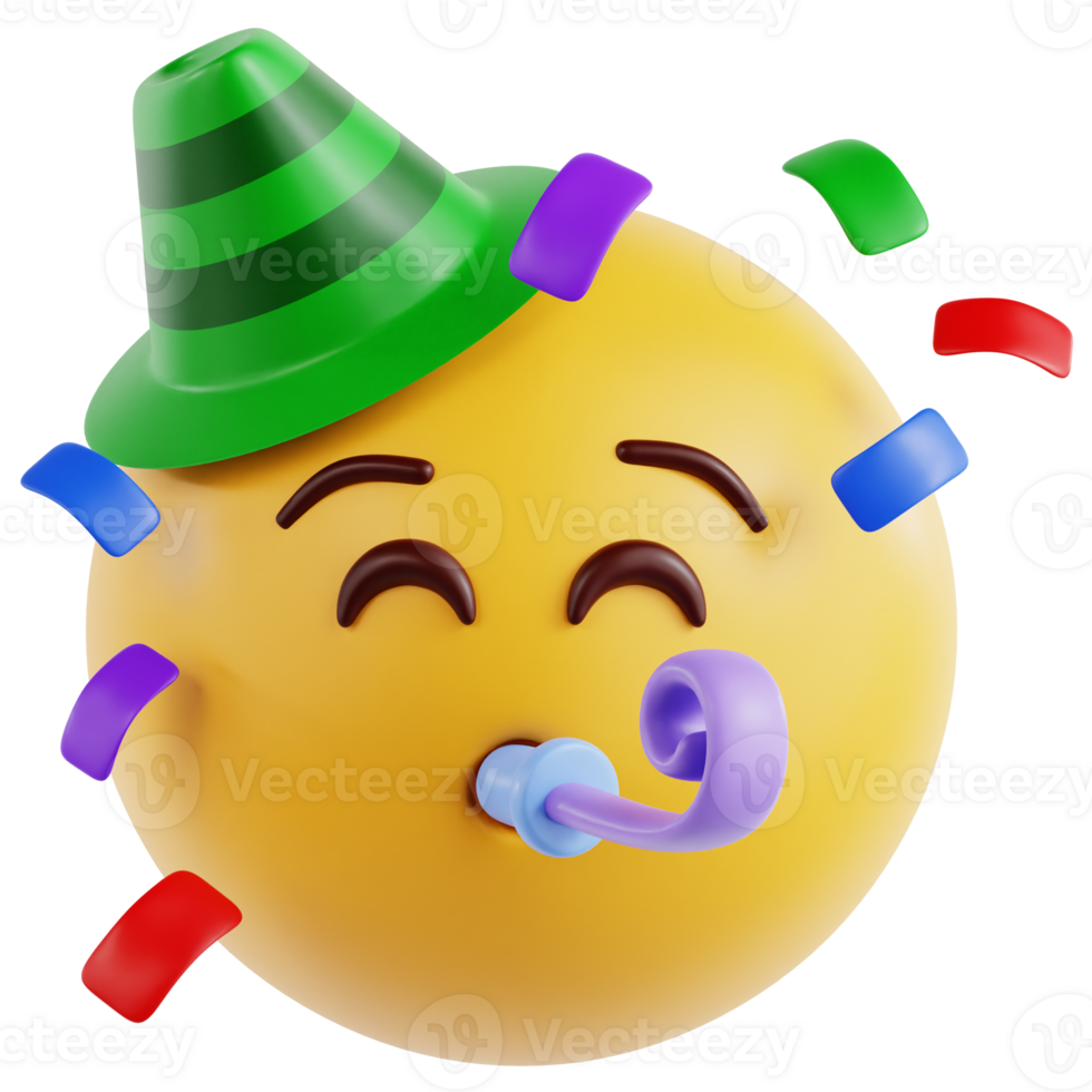 Party Face 3D Ilustration png