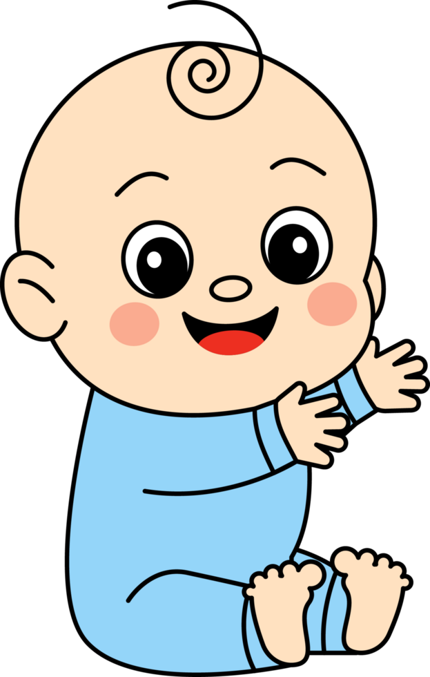 Joyful Baby in Studio png