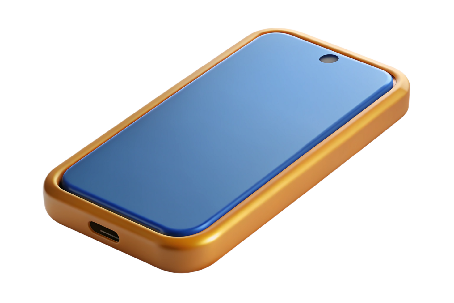 Realistic Smartphone Icon 3D Render png